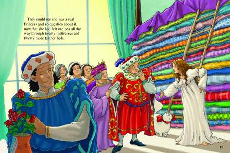 the princess and the pea illustration